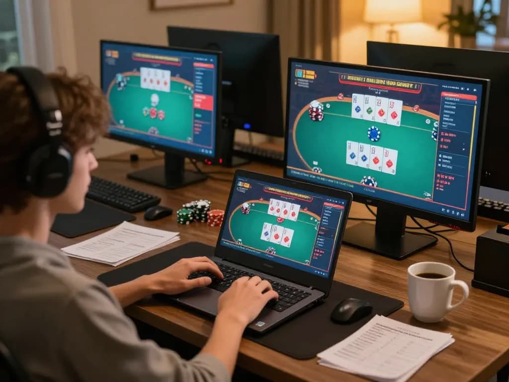 Engaged player focusing on online casino gaming, emphasizing quyền riêng tư and strategic gameplay.