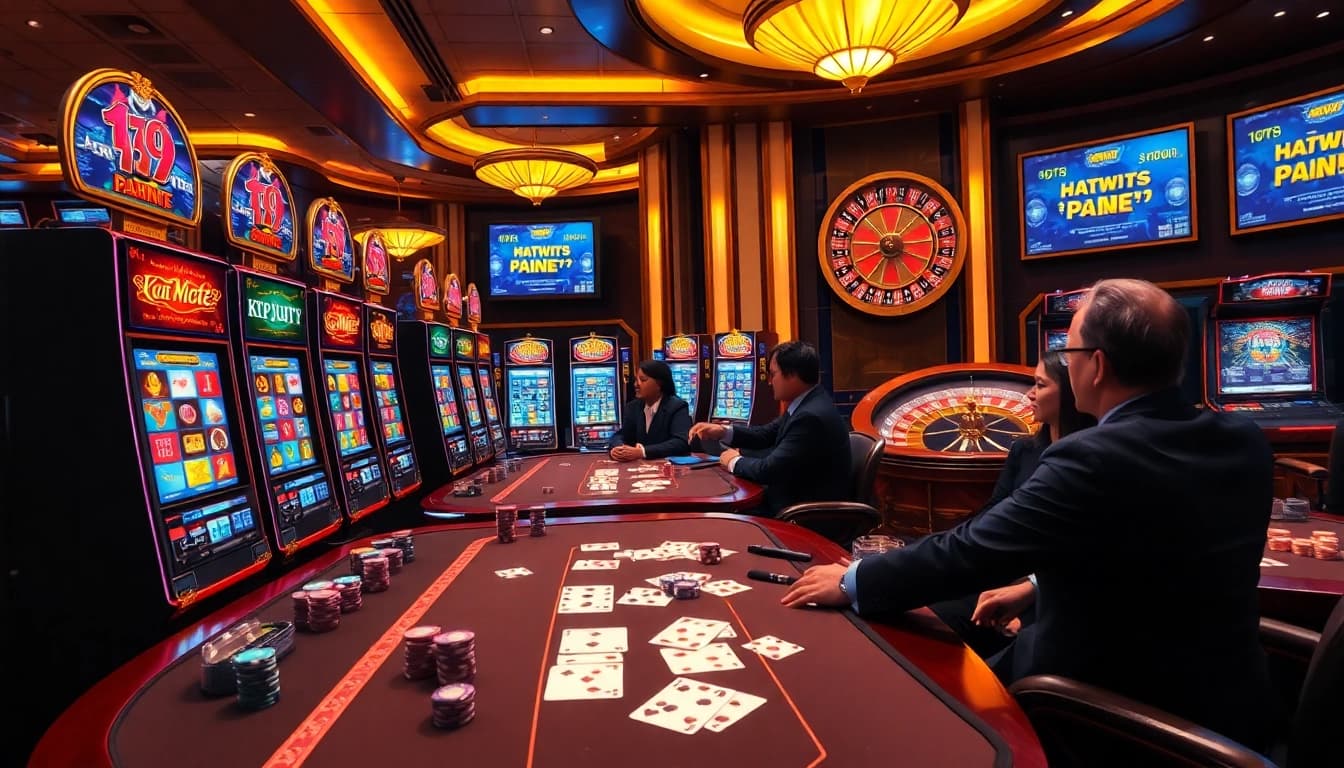 Experience the excitement of winning at ktpjitu with luxurious slot machines and a lively casino atmosphere.