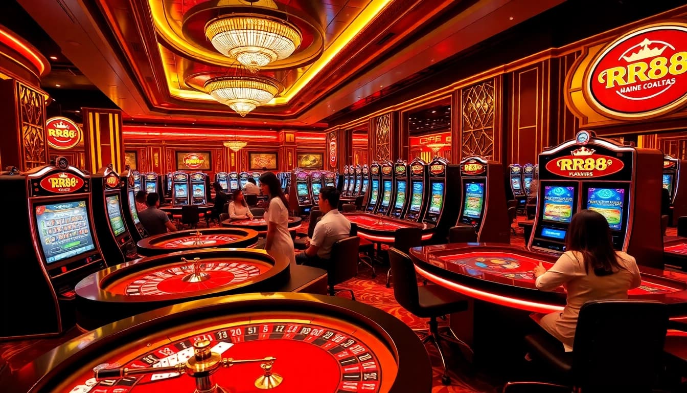 Experience the excitement at Nhà Cái RR88 with vibrant casino games and winning moments.