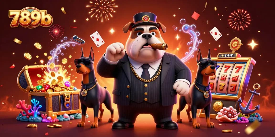 Engage in thrilling gameplay with 789b, featuring a lively mafia scene and slot elements.
