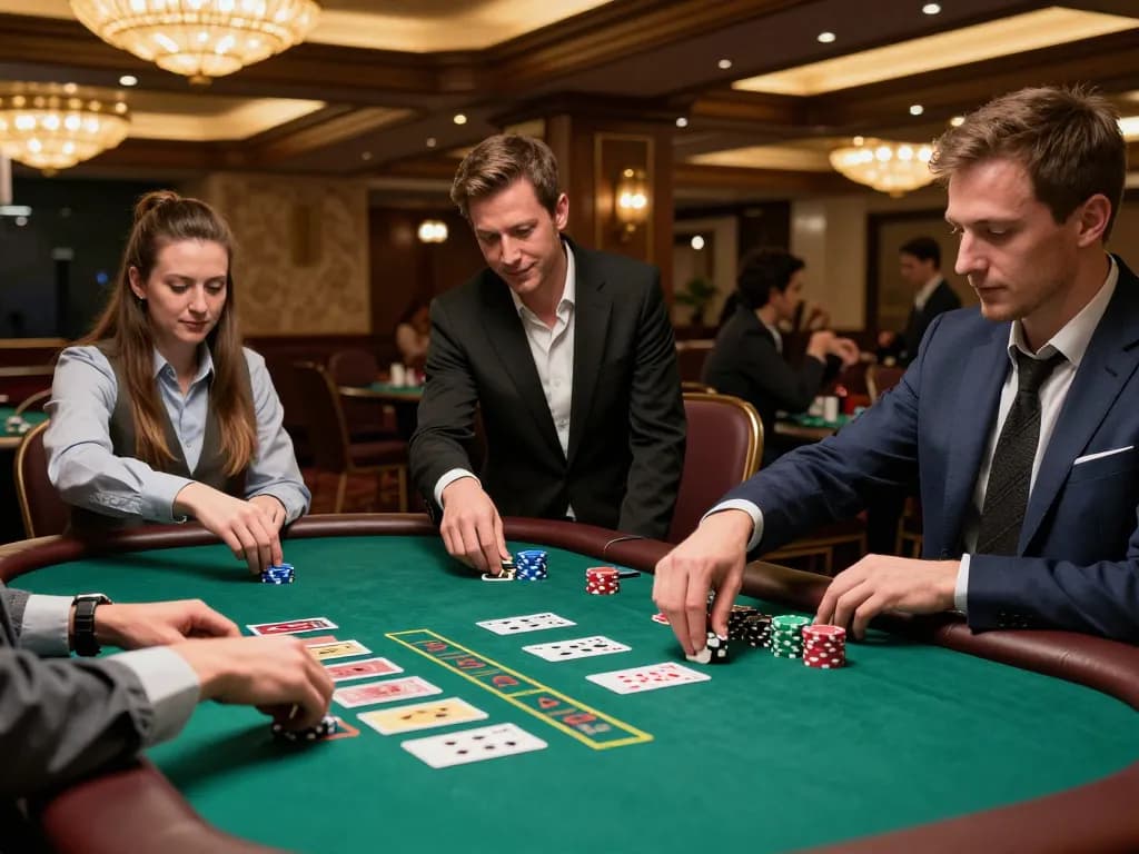 Bermain blackjack sambil menggunakan APK Ulat123 untuk akses dan strategi kasino.