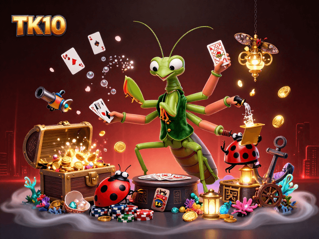 Experience thrilling action at TK10 featuring exciting gambling elements in a vibrant casino environment.