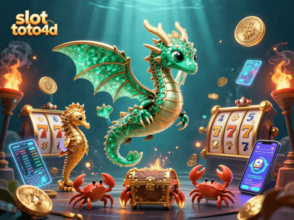 Experience thrilling slots with slot toto 4d in an enchanted underwater scene filled with dynamic game elements.