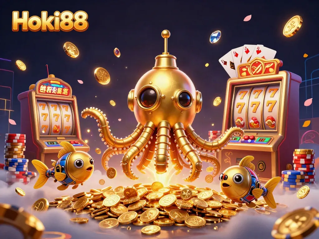 Hoki88 memanjakan pemain dengan visual permainan slot yang mengesankan dan uang koin emas.
