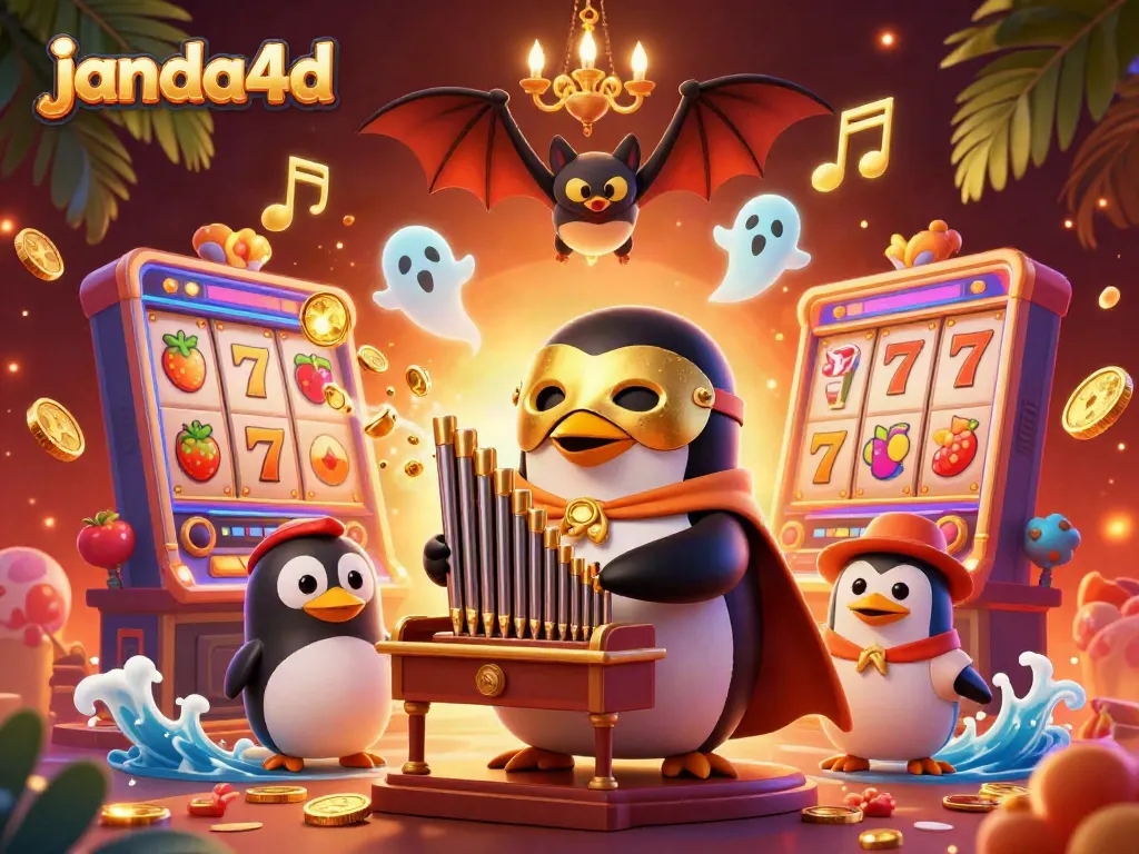 Janda4d menawarkan pengalaman bermain slot yang beragam dengan penguin opera menarik bersama simbol keberuntungan.