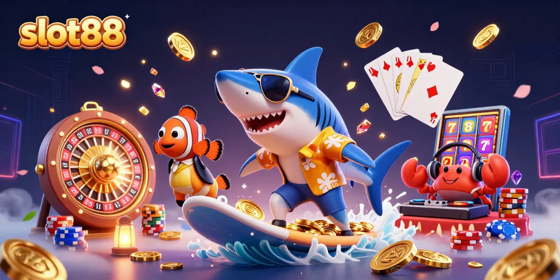 Menangkan slot88 dengan permainan menarik dan grafik luar biasa dalam ilustrasi kasino 3D.