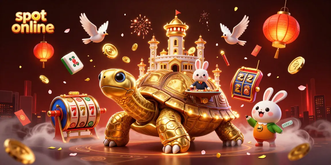 Bermain slot online dengan pengalaman menggembirakan dari pertunjukan dealer kelinci di kasino mini tortoise emas.