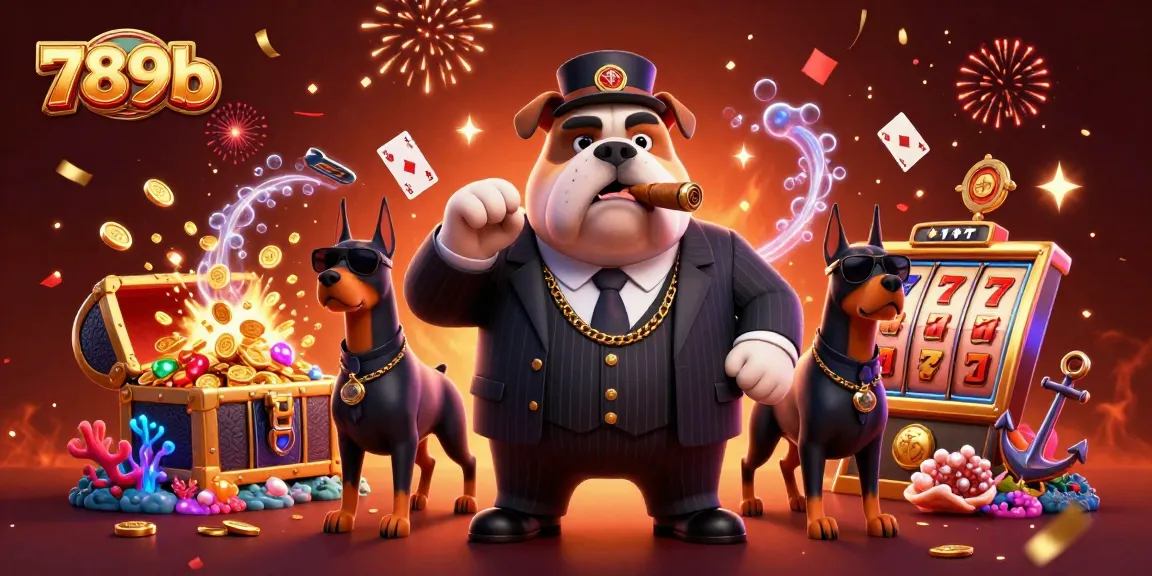 Engage in thrilling gameplay with 789b, featuring a lively mafia scene and slot elements.
