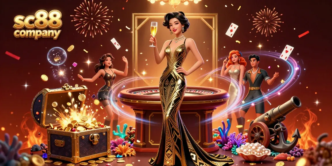 Experience vibrant casino action with sc88 company, featuring glamorous gaming visuals and dynamic elements.