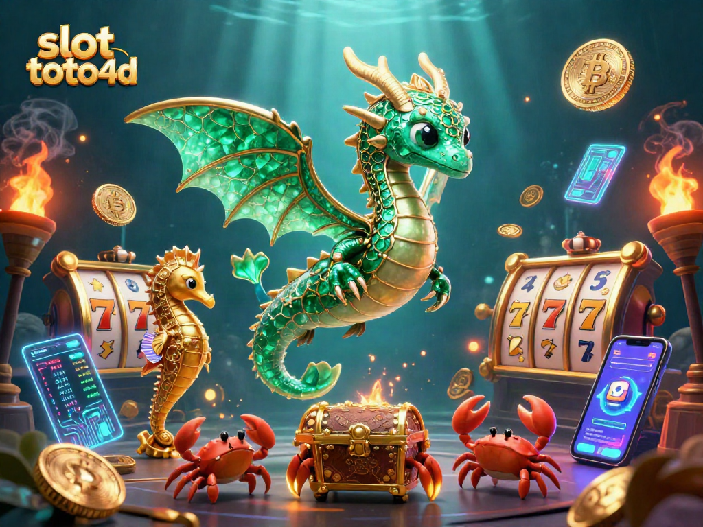 Experience thrilling slots with slot toto 4d in an enchanted underwater scene filled with dynamic game elements.