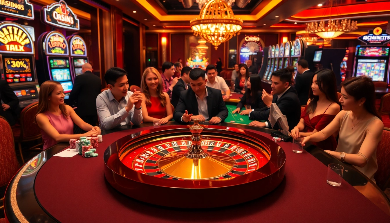 Engaged players enjoy top-tier casino games at 79 king, highlighting luxury gaming excitement.