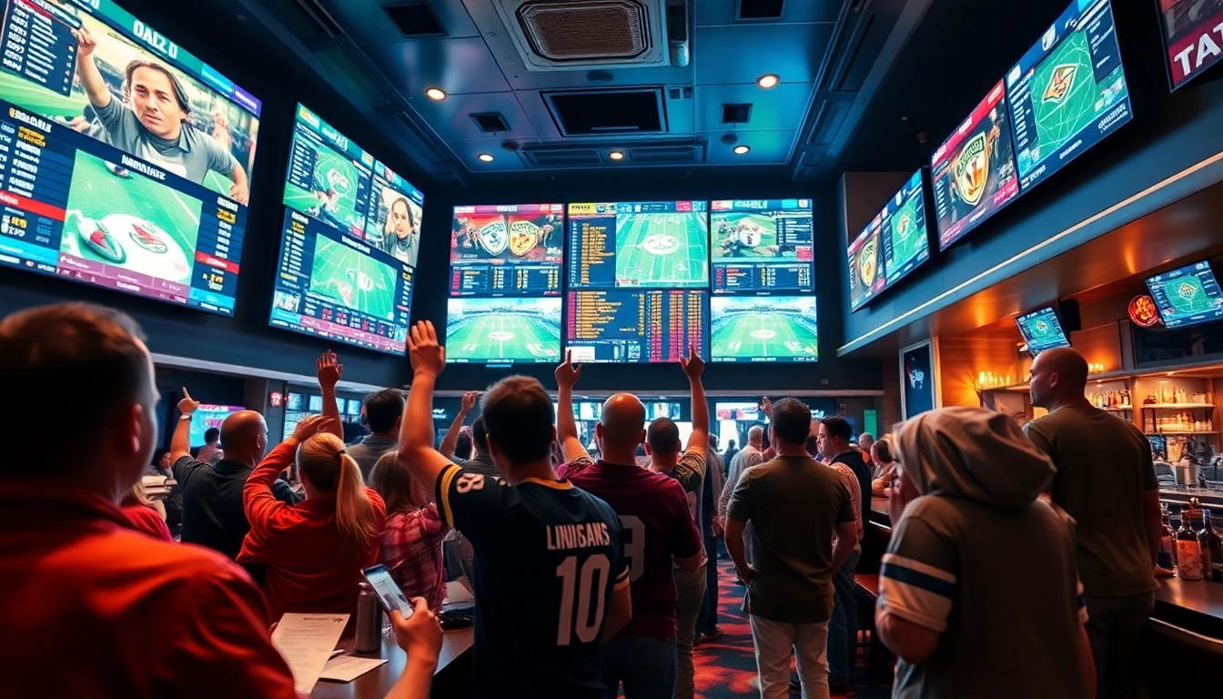 Engage in Sports Betting with thrilling live odds at a vibrant sportsbook venue.