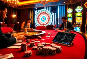 Experience thrilling gameplay at https://mm88.sa.com/ with luxurious casino visuals showcasing poker and roulette.