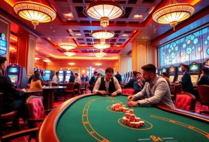 Experience the excitement of mg188 casino gaming with vibrant tables and players at the forefront.