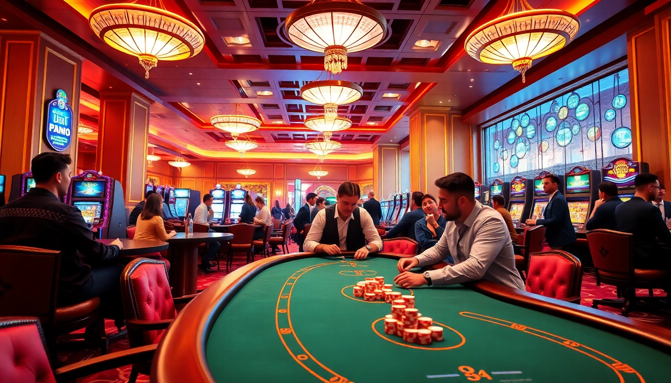 Experience the excitement of mg188 casino gaming with vibrant tables and players at the forefront.