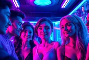 Engage in AI sexchat with lifelike characters in a vibrant chatroom setting.