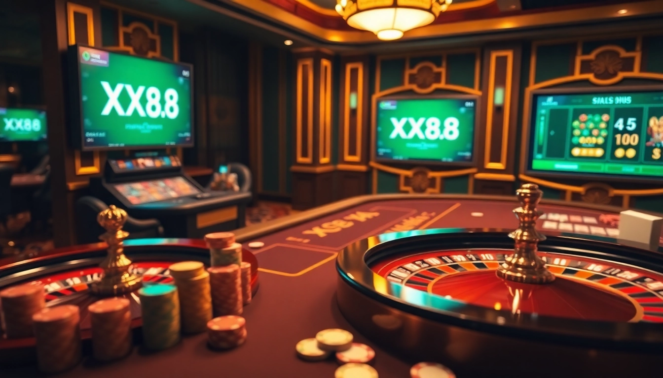 Experience the excitement of online gambling with XX88.AI casino games and elegant gaming tables.
