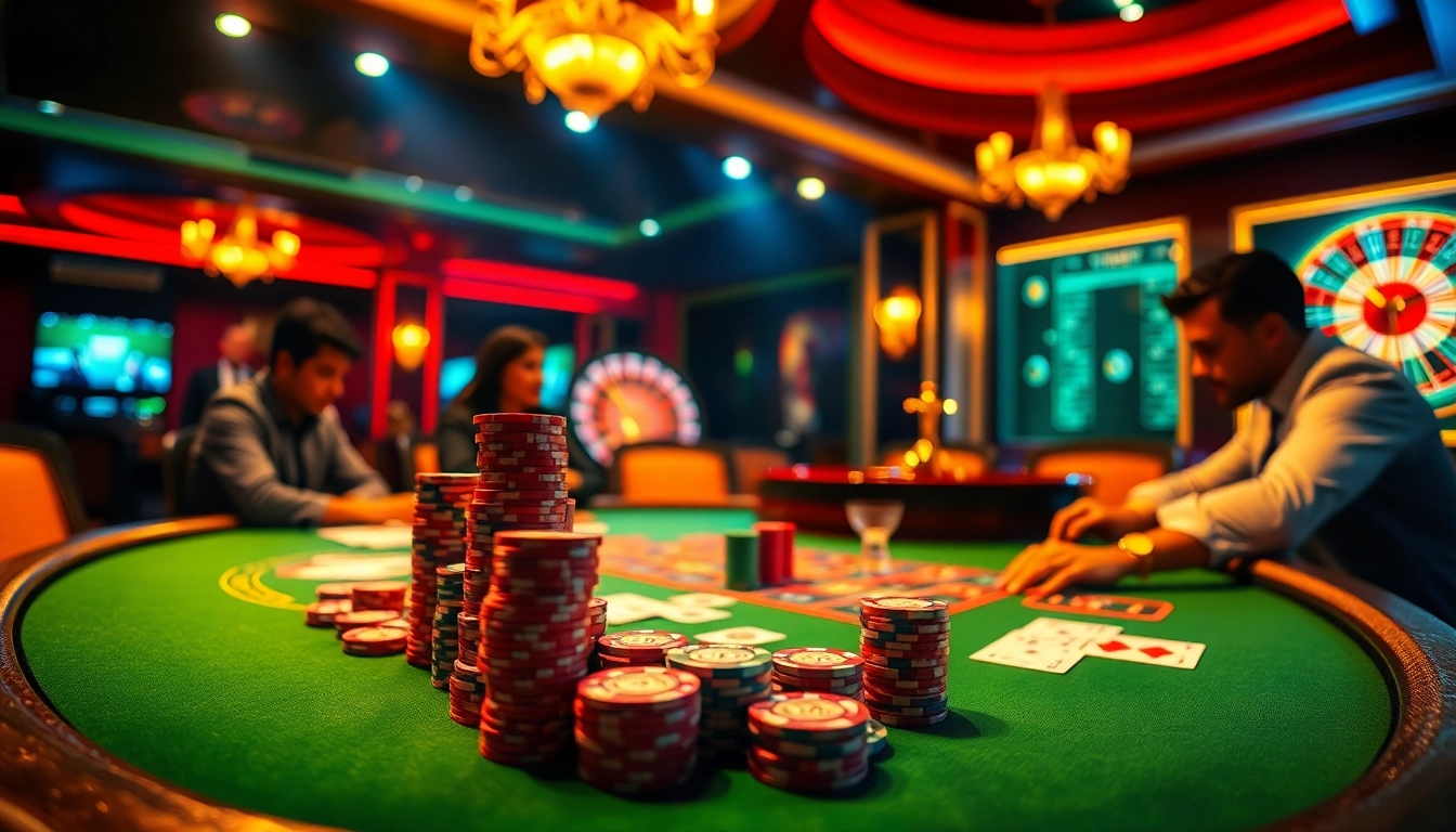 High-stakes poker action at a casino emphasizing C168 strategies and excitement.