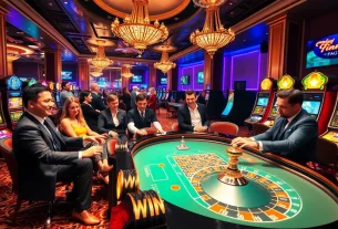 Players enjoying a captivating game at 789win com's casino, with exciting roulette and slot machines.