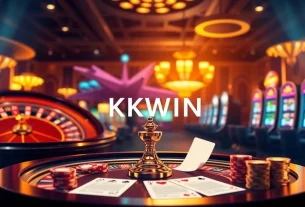Gamblers enjoying the dynamic interface of Nhà Cái KKWIN in an immersive casino atmosphere.