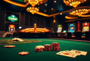 Engaging players at a luxurious casino table featuring cards and chips on https://jboqz.com.