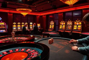 The hidden wiki dark web reveals thrilling online gambling experiences, showcased in a luxury casino scene.