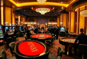 Mu88 casino scene with stylish players enjoying poker at luxury tables.