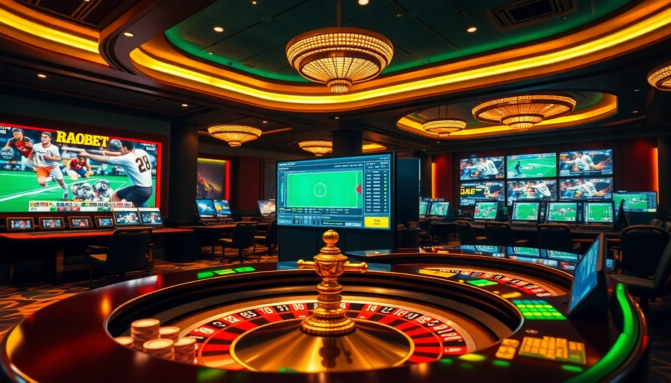 Experience the thrill of sbobet login in a luxurious casino atmosphere with vibrant sports betting.