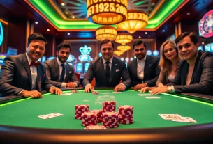 Engage with thrilling gameplay at 222bd one featuring dynamic poker action at a luxurious casino.